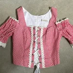 LANDHAUSS · Blusa tirolese originale del marchio Landhaus by C&A Naturally, 100% cotone (anche la fodera).