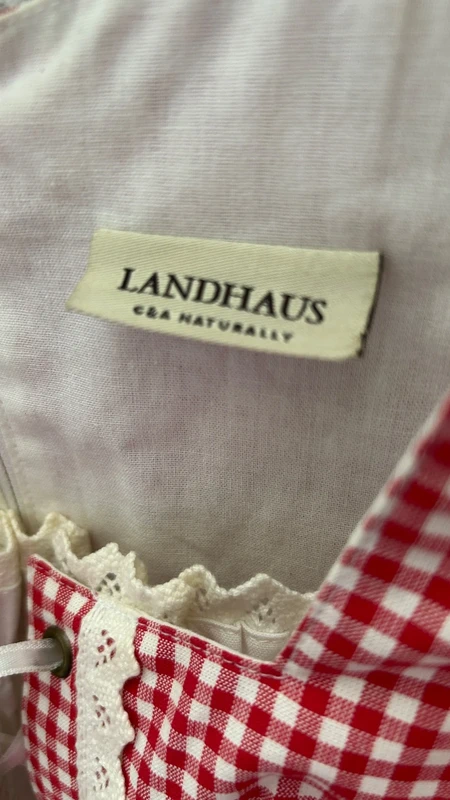 LANDHAUSS · Blusa tirolese originale del marchio Landhaus by C&A Naturally, 100% cotone (anche la fodera). — foto 2